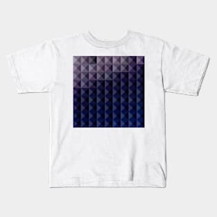 Purple Taupe Abstract Low Polygon Background Kids T-Shirt